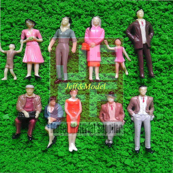 Scale Model figure,layout mini human ABS COLOR figure PC 1/25--1/200