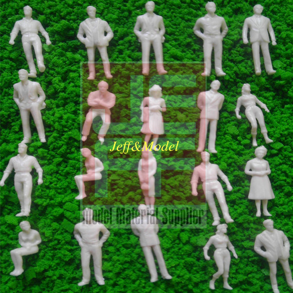 Scale Model figure,layout mini human ABS White COLOR figure PCW 1/25--1/200