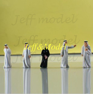 Scale Model figure,layout mini human ABS COLOR Arab figure PA 1/50,1/75,1/100,1/150,1/200