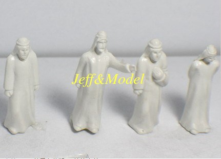 Scale Model figure,layout mini human ABS Arab white figure PAW 1/50,1/75,1/100,1/150,1/200